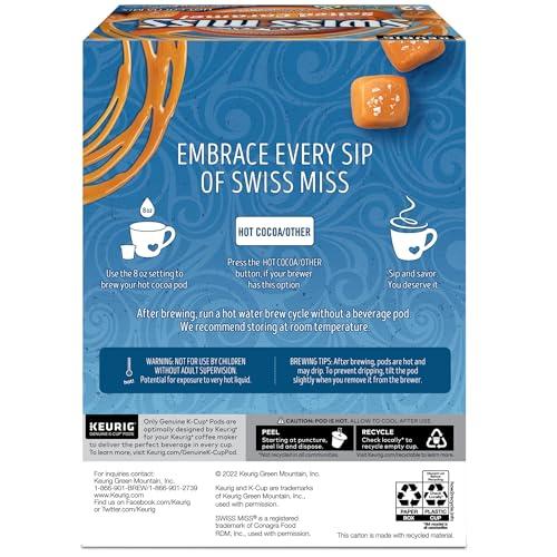 Swiss Miss Swiss Miss Salted Caramel Hot Cocoa, Keurig Single Serve K-Cup Pods, 22 Count (Packs of 4)