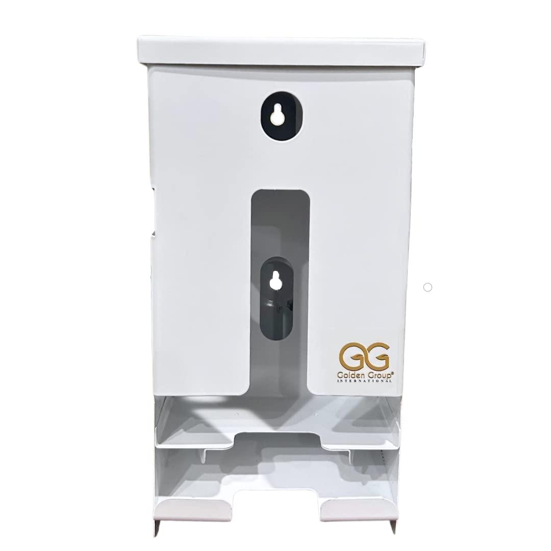 GG Golden Group INTERNATIONAL Tampon and pad Dispenser, Compact, Free Vending, White Steel Restroom Fixture