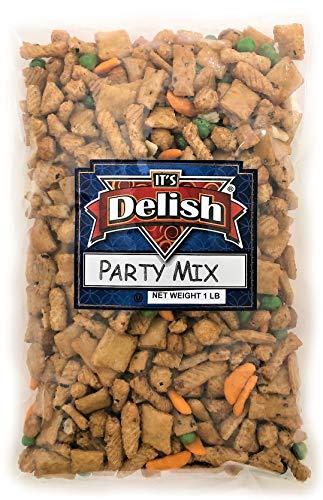 It's Delish Party Rice Crackers Mix Bulk by Its Delish, 3 lbs Bulk | Oriental Party Mix Crunchy Savory Snack