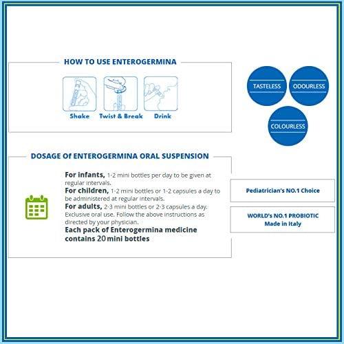 Enterogermina KIDS Enterogermina KIDS (20 Vials in Each Pack) Bacillus Clausii Probiotic 2 Billion CFU/5mL for Kids (1)