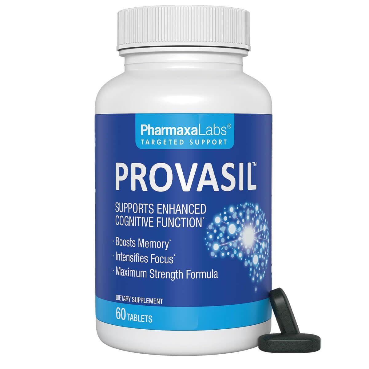 Provasil Provasil Maximum Strength Supplement Boosts Memory, Intensifies Focus, Increases Mental Performance, Provides Complete Nutritional Support for Multiple Aspects of Cognitive Health (60 Tablets)