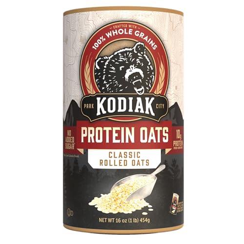 Kodiak Cakes Kodiak Oatmeal Canister, Rolled Oats, High Protein, 100% Whole Grains (12 canisters)