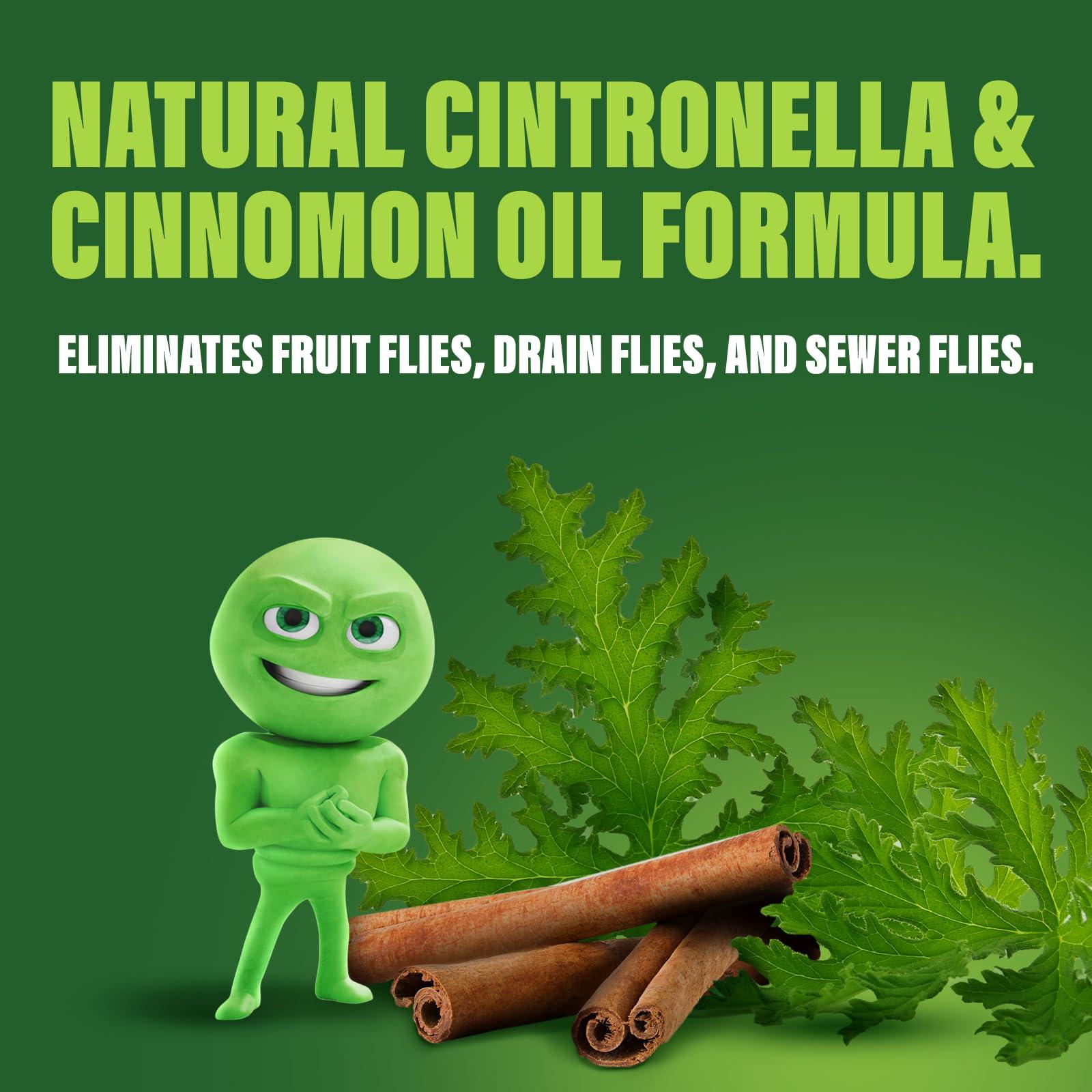 Green Gobbler Green Gobbler Fruit Fly Killer+ - Kills Fruit Flies, Drain Flies & Sewer Flies, Gel Treatment for Use in Sinks & Pipes - Safe for Septic Systems, 32oz - Up to 8 USES (2 Pack)