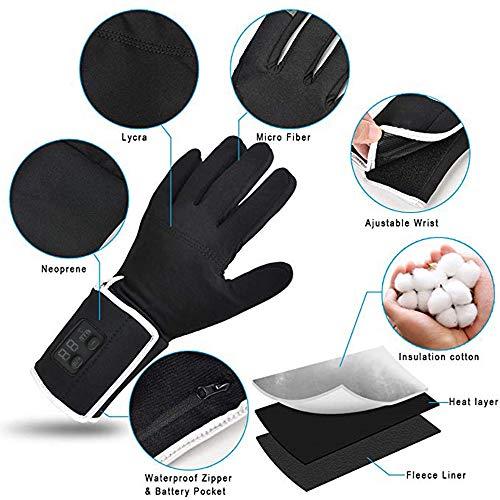 Trusa Slim Touchscreen Heated Gloves, Heated Motorcycle Gloves, Chargable Hand Warmer, Heated Gloves for Women&Men, Arthritis Gloves Women&Men, Electric Heated Gloves, Climb Hiking Skiing Hunting Handwarmer