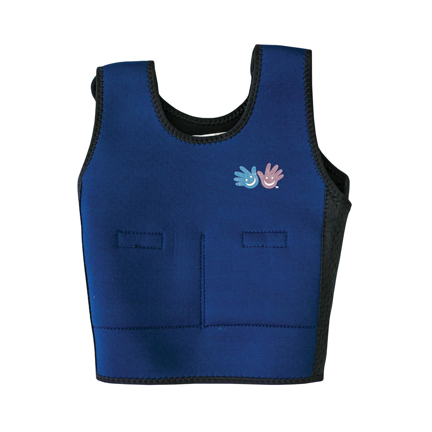 Fun and Function Fun and Function - Blue Weighted Compression Vest for Kids & Adults - Calming Sensory Compression Vest for Kids - Weighted Vest for Sensory Needs - Toddlers, Kids, Teens & Adults Sizing