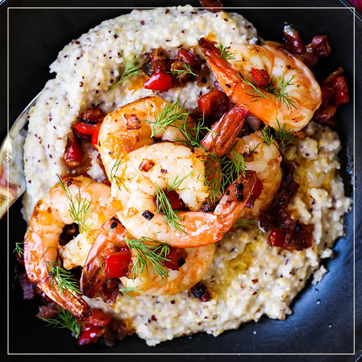 Marsh Hen Mill Marsh Hen Mill White Grits Stone Ground Grits from Premium White Dent Corn | Gluten Free & Instant for Quick Meals Family Farm Grown on Wadmalaw Island Stone Ground Grits - 24 oz Pack