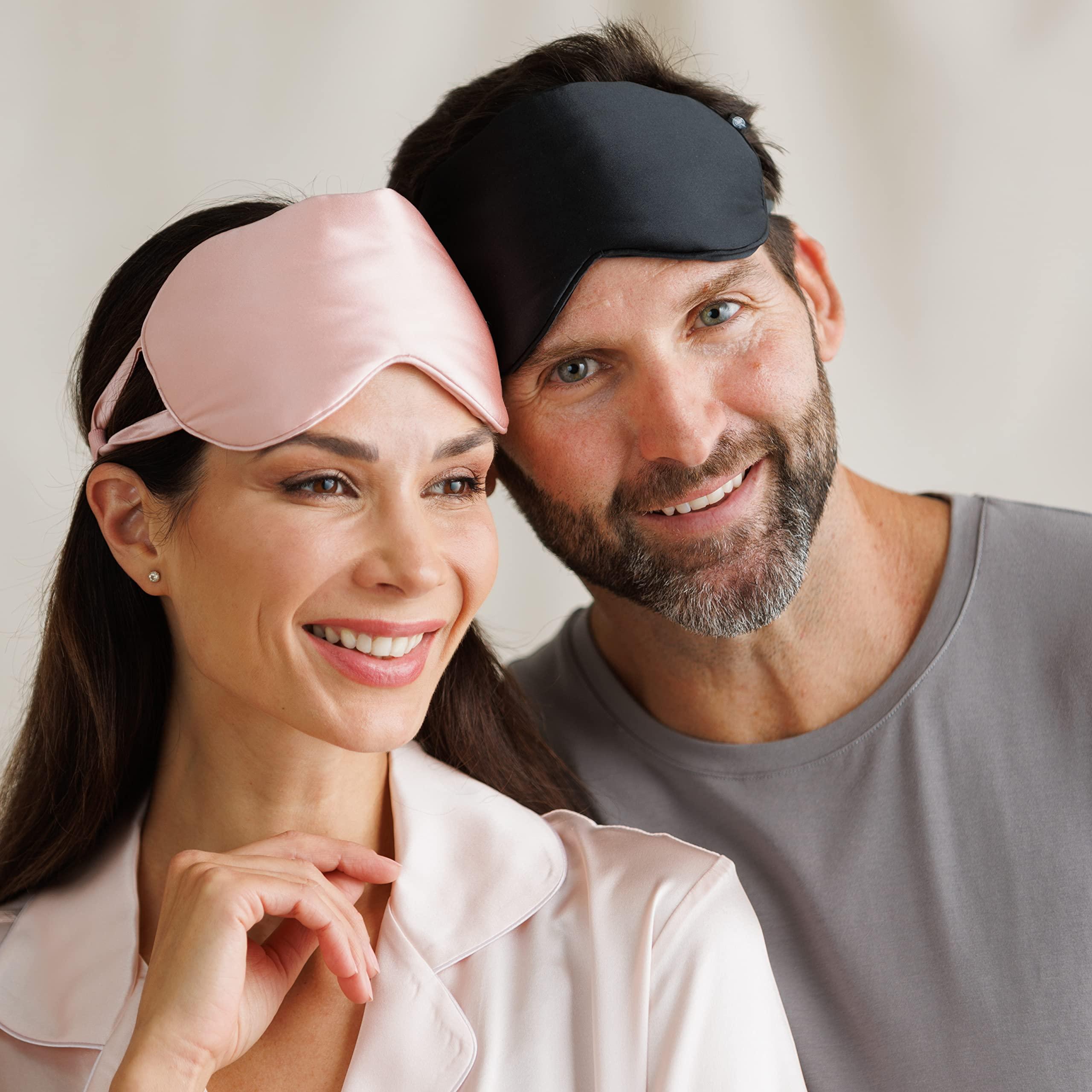 Fishers Finery Fishers Finery 25 Momme 100% Mulberry Silk Therapeutic Sleep Mask (Blue)