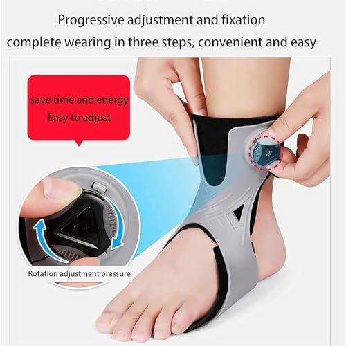 KarFri KarFri Ankle Foot Orthosis Support For Fracture Fixed Foot Drop Orthosis AFO Brace Foot Varus Correction Support Stroke Hemiplegia Rehabilitation Equipment (Color : Right Foot, Size : Medium)