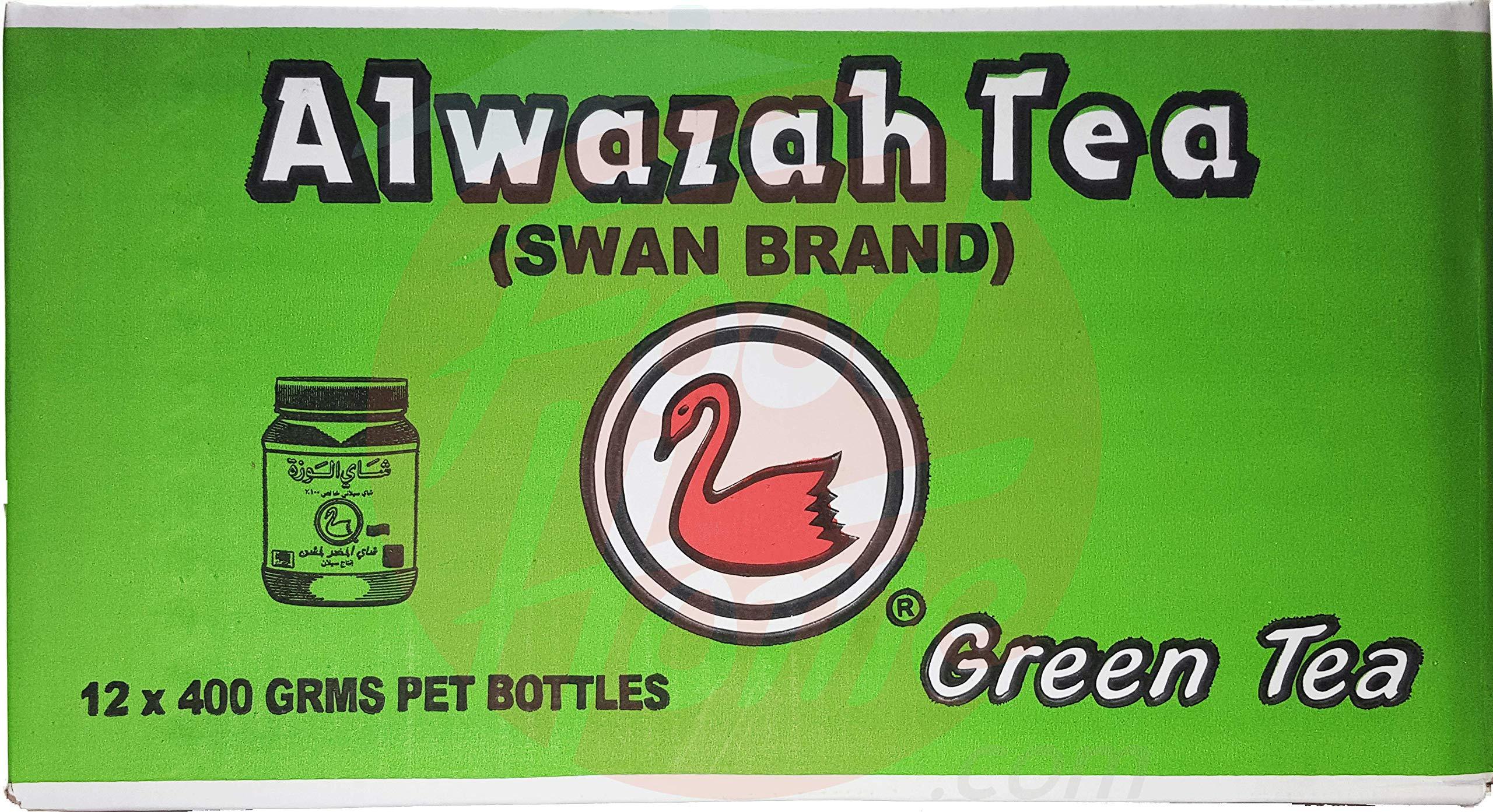 Alwazah Alwazah Tea (Swan Brand) loose green 400-gram in plastic jar(pack of 1)