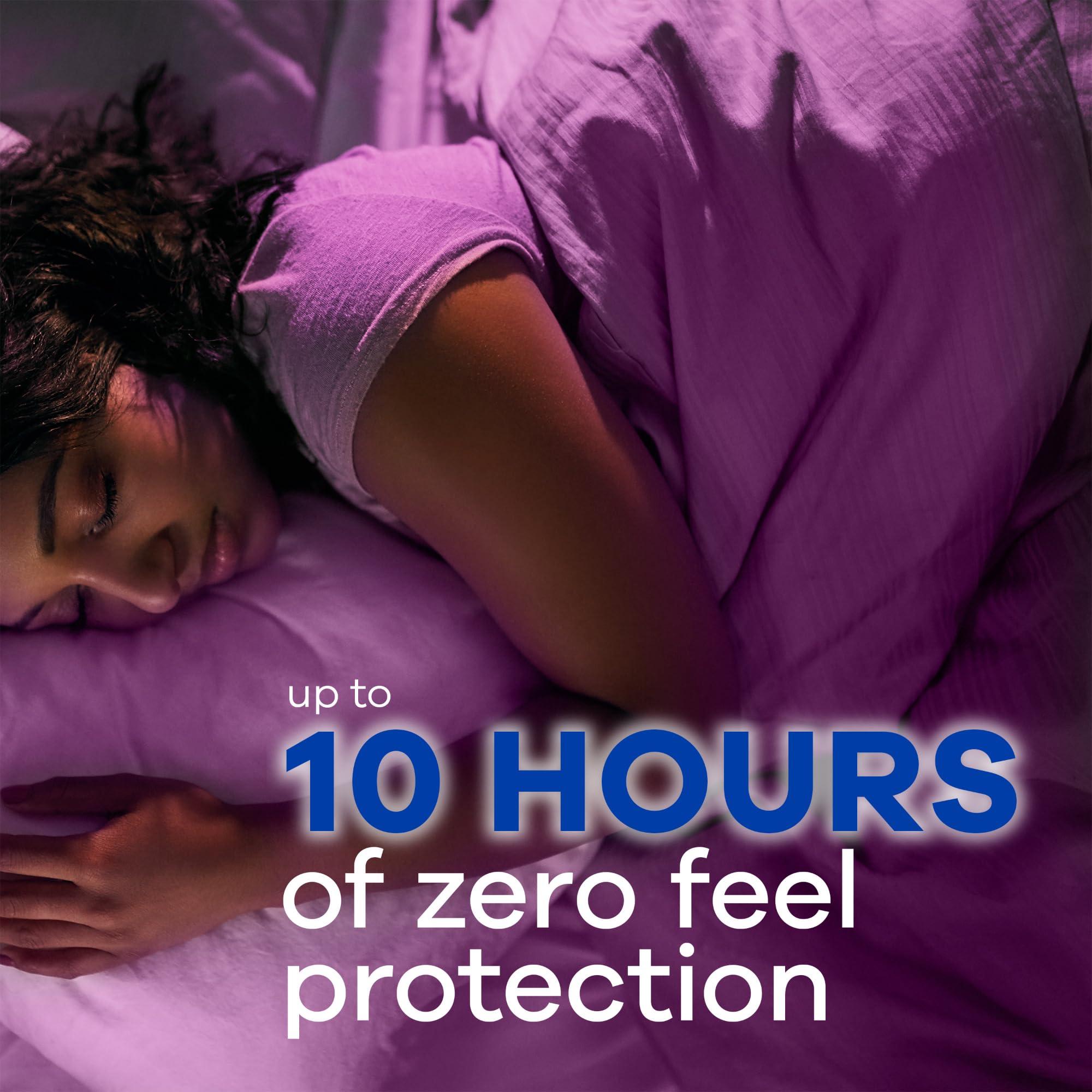 Always Always Radiant FlexFoam Pads for Women, Size 5, Extra Heavy Overnight Absorbency, 100% Leak & Odor Free Protection is Possible, with Wings, Scented, 26 Count