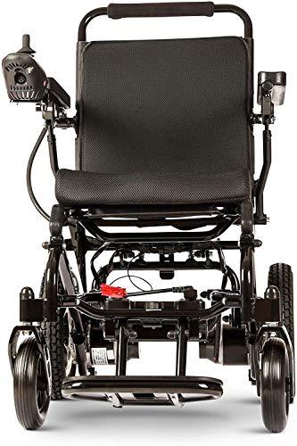 Wyyggnb Wyyggnb Electric Wheelchair for Adults, Aviation Travel Safe Electric Wheelchair Foldable Heavy Duty Power Wheel Chair (Black)
