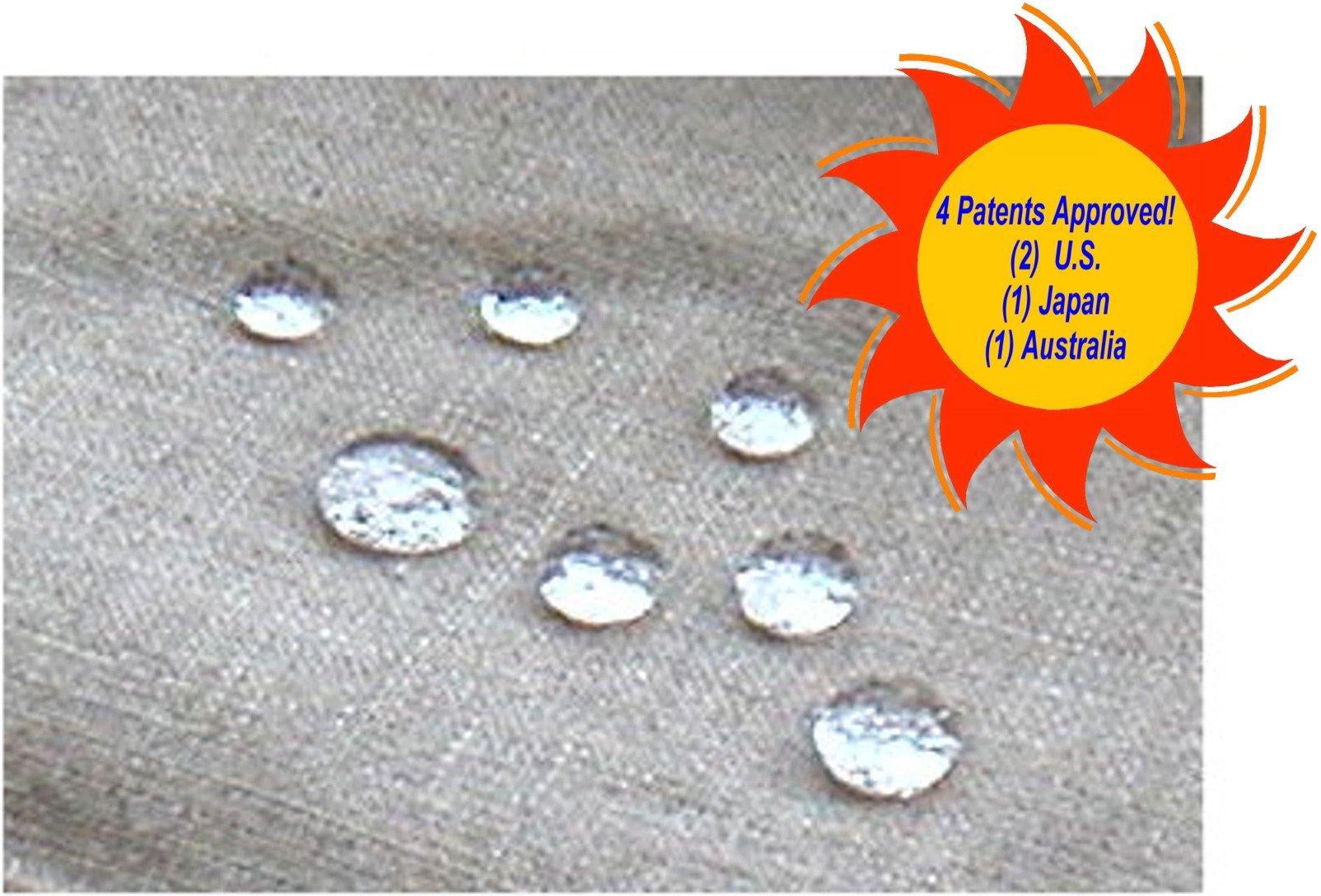 Ray & Rain Repellant Ray & Rain Repellant Waterproofing + Outdoor Anti-Fading Fabric Protection Spray | Awnings | Bags | Boat Covers | Flags | Tents | Umbrellas (Gallon)