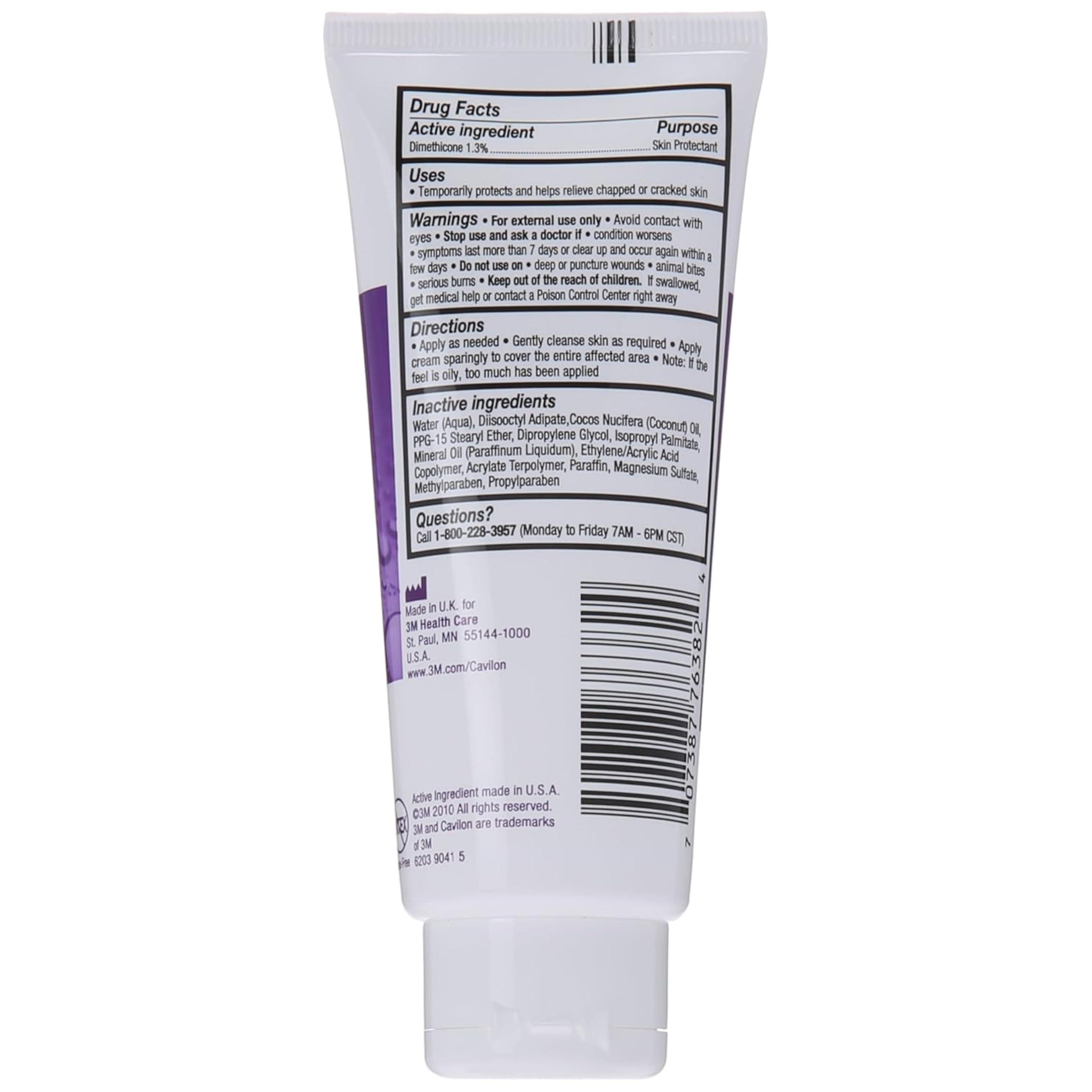 3M Cavilon 3M Durable Barrier Cream Unscented 3.25 Ounce (92G) Tube by Cavilon 2 tubes