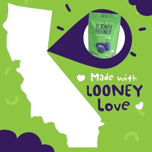 Looney Pruney Looney Pruney Smalls Fruit Snacks | Naturally Sweet Bite-Sized Prunes | Organic Fruit Snack Packs For Kids & Adults | Vegan Food With No Added Sugar & Preservatives | Kosher | 9 oz. (Pack of 6)
