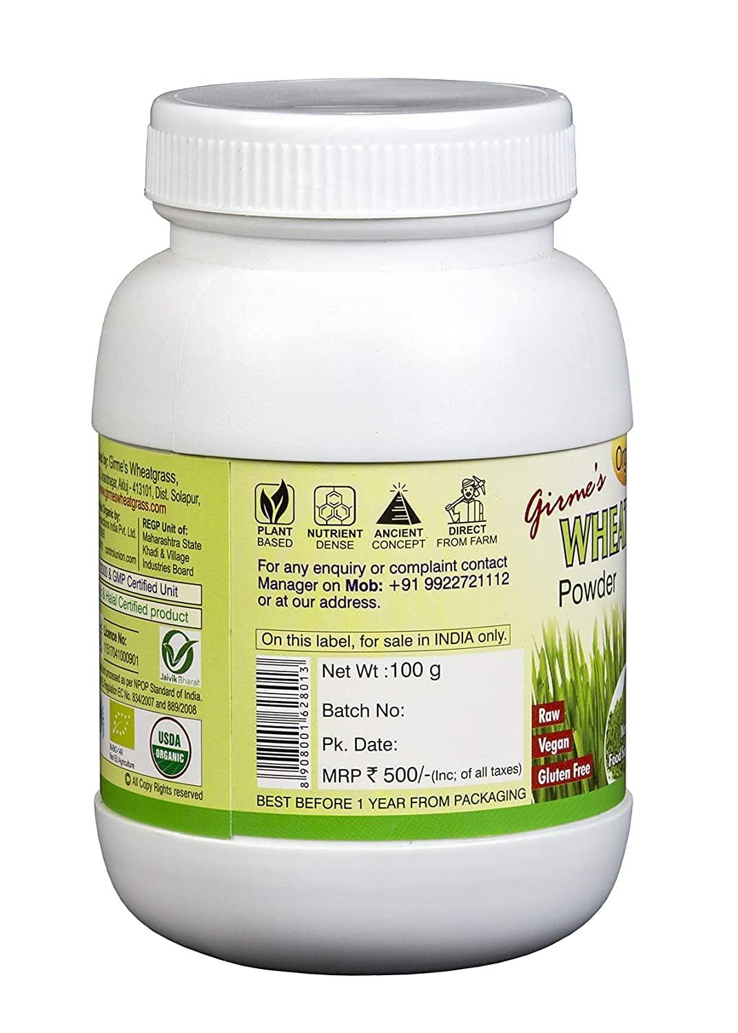 Astha Astha Girme's Wheatgrass Powder - 100g Single Bottle