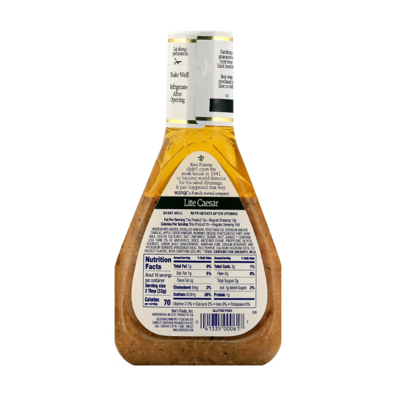 Ken's Ken's Lite Caesar Dressing-16 OZ