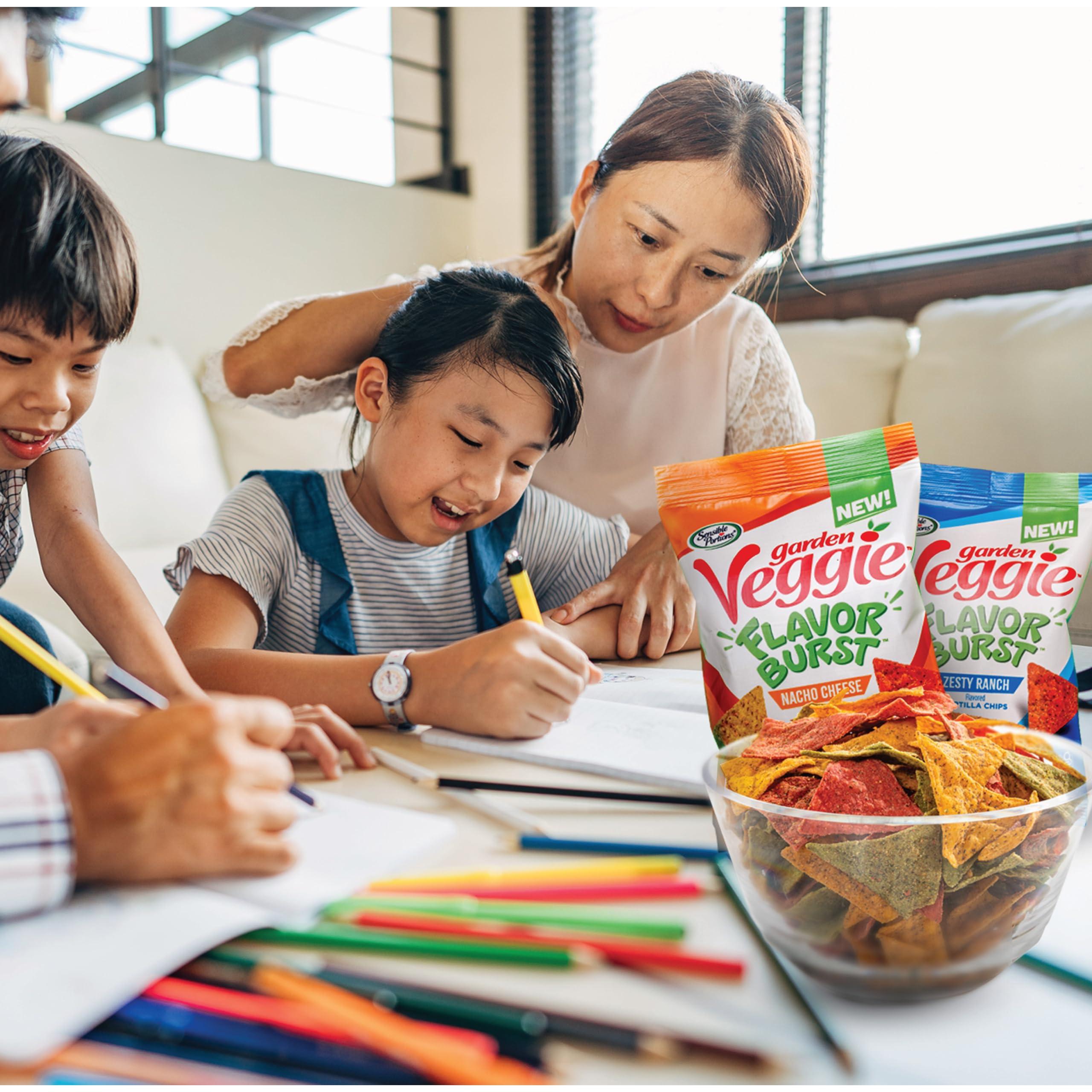 Sensible Portions Sensible Portions Garden Veggie Flavor Burst Tortilla Chips, Nacho, 6 Oz