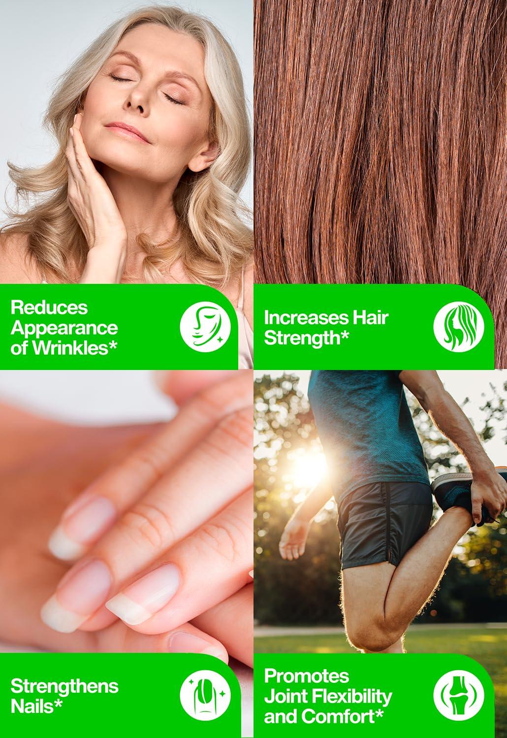 Fernes Hydrolyzed Collagen Peptides Supplement for Women & Men - Joint, Hair, Skin & Nails Support - Grass Fed Type I & III - Keto, Paleo - 14 Servings, 4.9 oz, Unflavored Powder