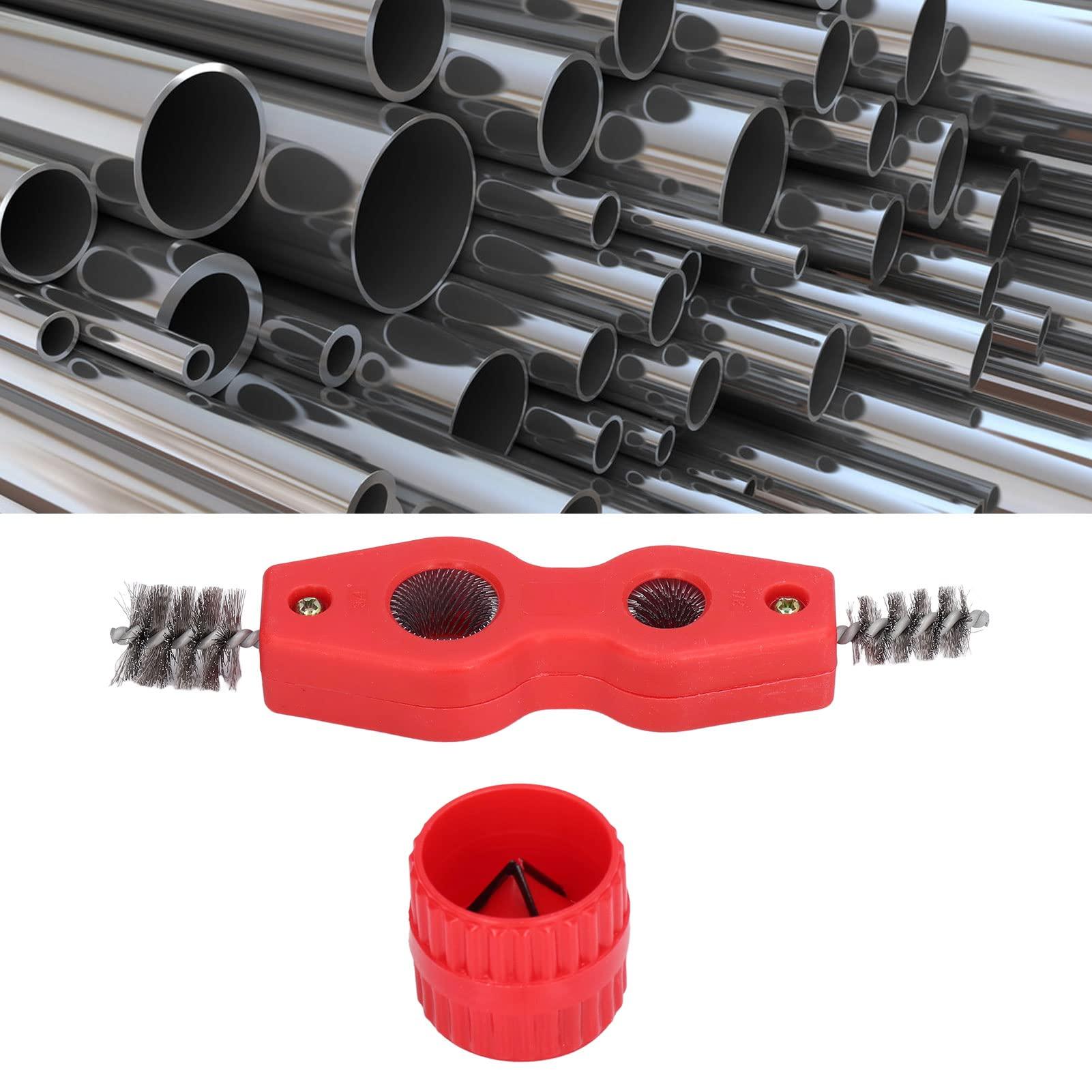 WinmetEuro Copper Pipe Cleaner, 15mm and 20mm Sizes Multifunctional Scratch Resistant Tube Reamer for Tubing Polishing and Cleaning