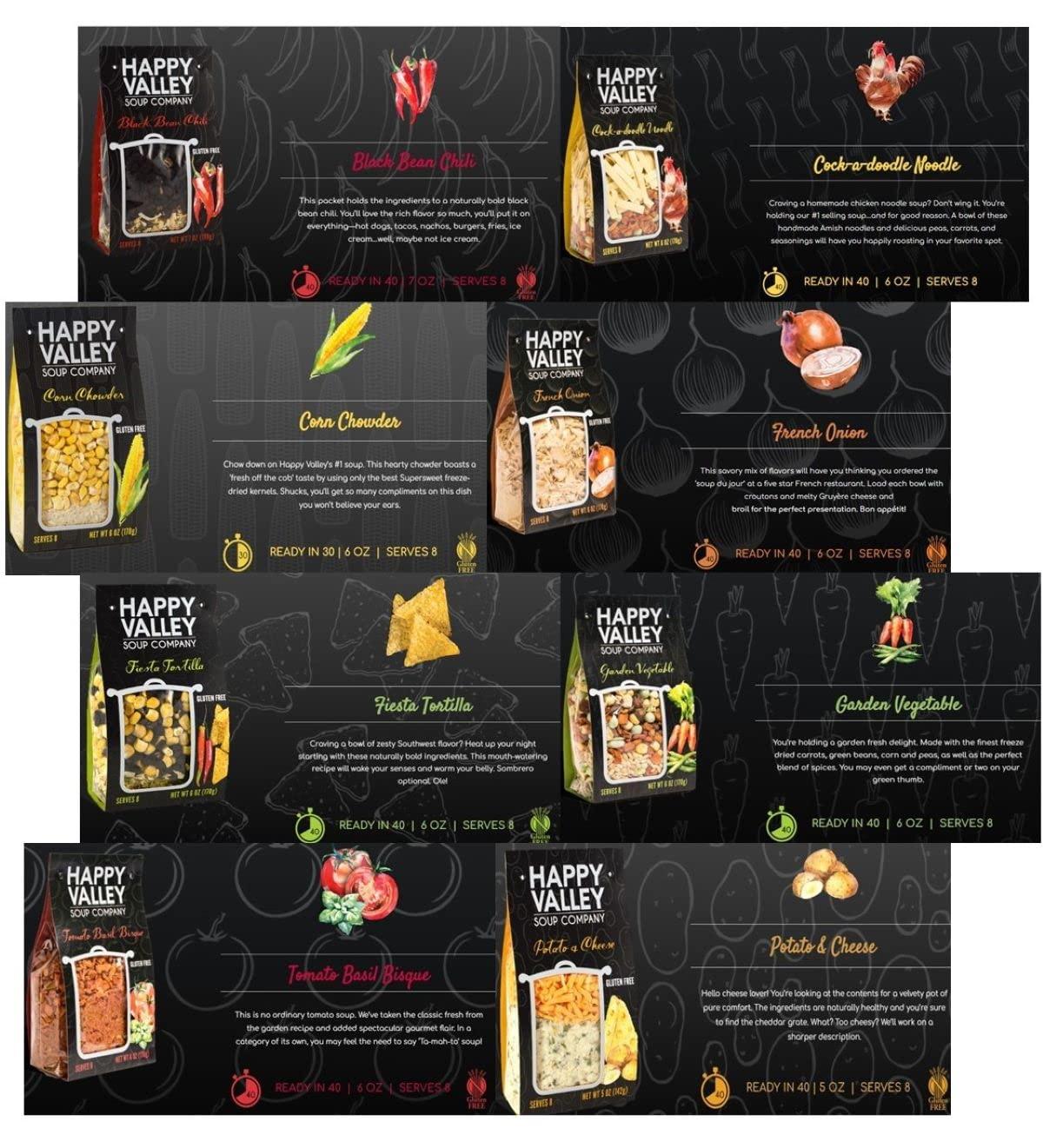 Happy Valley Soup Company Happy Valley Soup Company - Garden Vegetable - Dry Mix - Serves 8