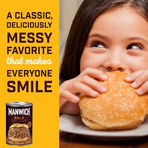 MANWICH Manwich Sloppy Joe Sauce, Bold Flavor, Canned Sauce, 16 Oz(Pack of 12)