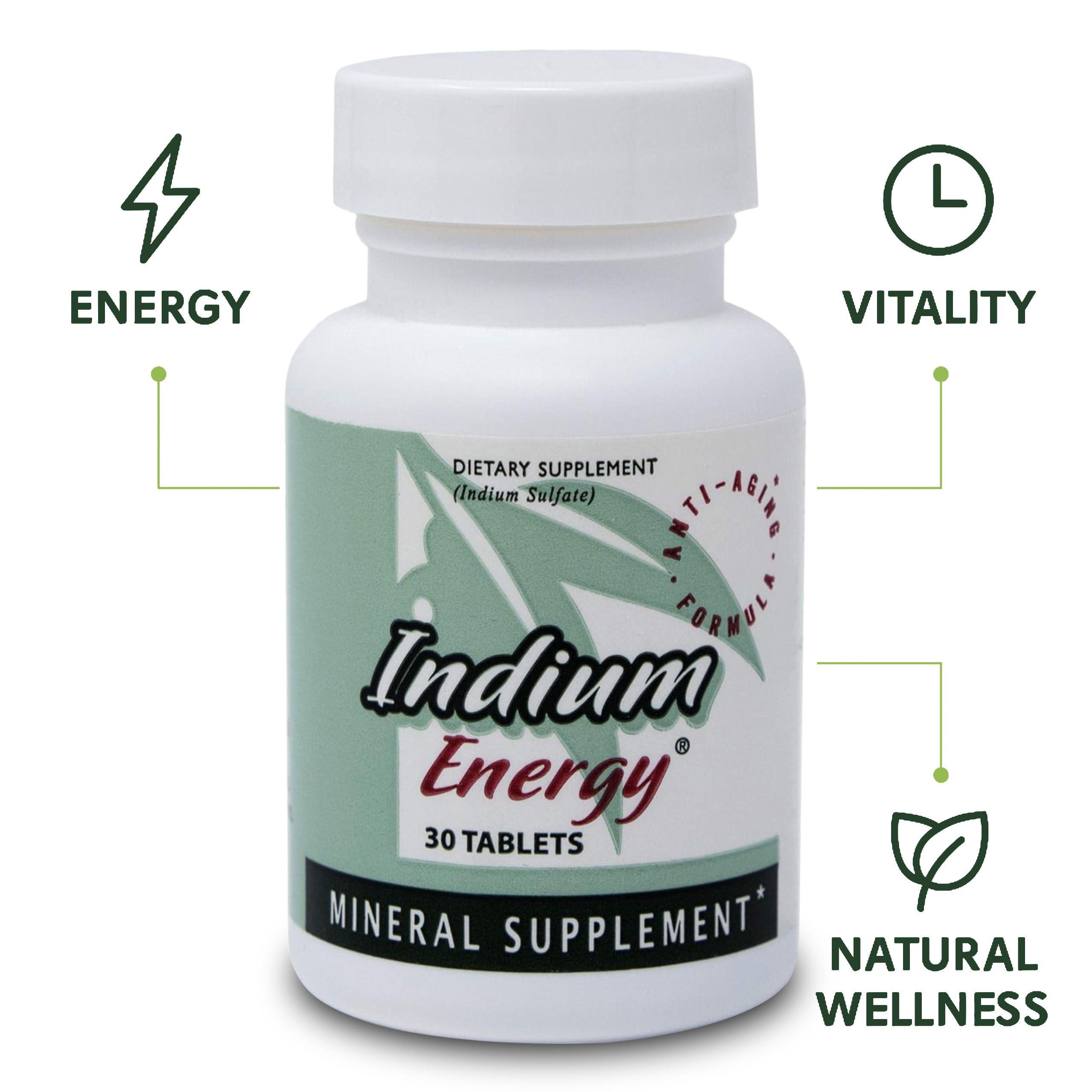 EAST PARK East Park Research - Indium Energy - All Natural Indium Powerful Anti-Aging Support - Helps Increase Energy and Supports Mental Clarity, Sleep, Joints and Overall Sense of Well-Being - 30 Capsules