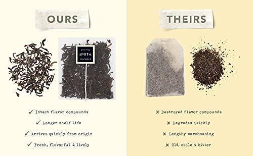 STEVEN SMITH TEAMAKER Smith Teamaker | Jasmine Silver Tip No. 96 | Caffeinated Green Tea with Jasmine Blossoms | Scented Full Leaf Green Tea (15 Sachets, 1.3oz each)