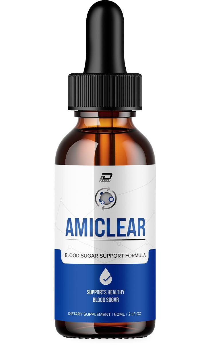 Indelo Indelo Amiclear Drops Healthy Formula - Dietary Supplement Drops - Extra Strength Amiclear Liquid Drops, Grape Seed, Amiclear Drops Reviews (1 Pack - 60 ML)