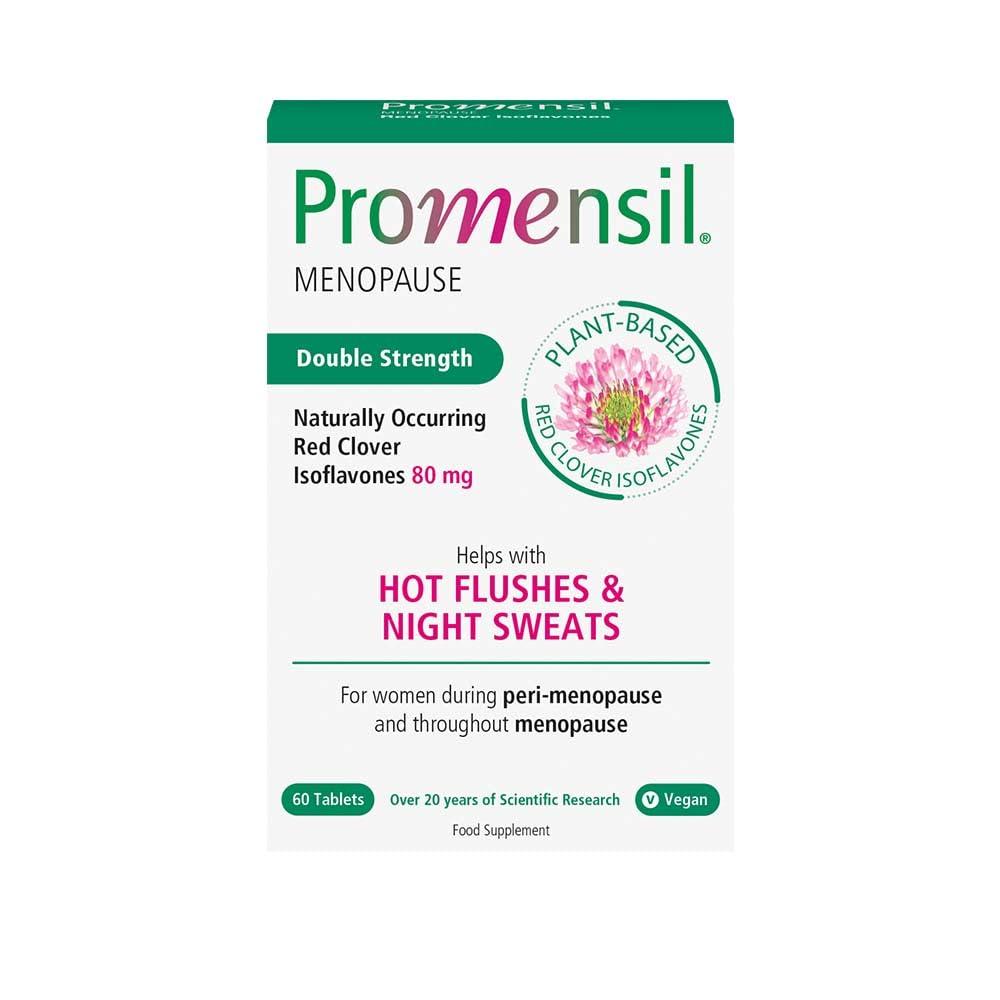 Promensil Promensil Menopause | Double Strength Starter | Red Clover | Isoflavones | 80mg | 60 Tablets