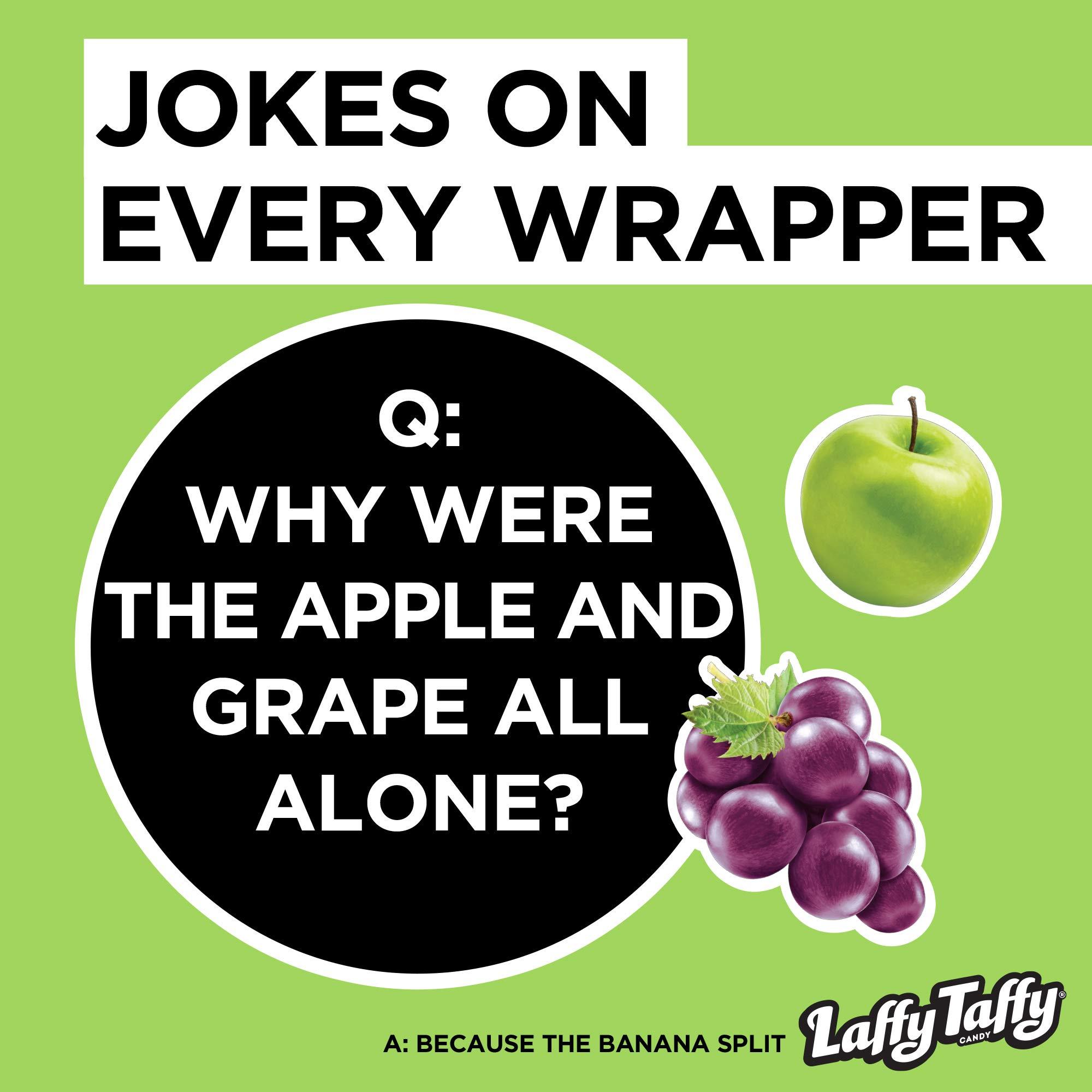 Laffy Taffy Laffy Taffy Candy, Assorted Fruit Flavors, Individually Wrapped Mini Bars, 6 Ounce Bag