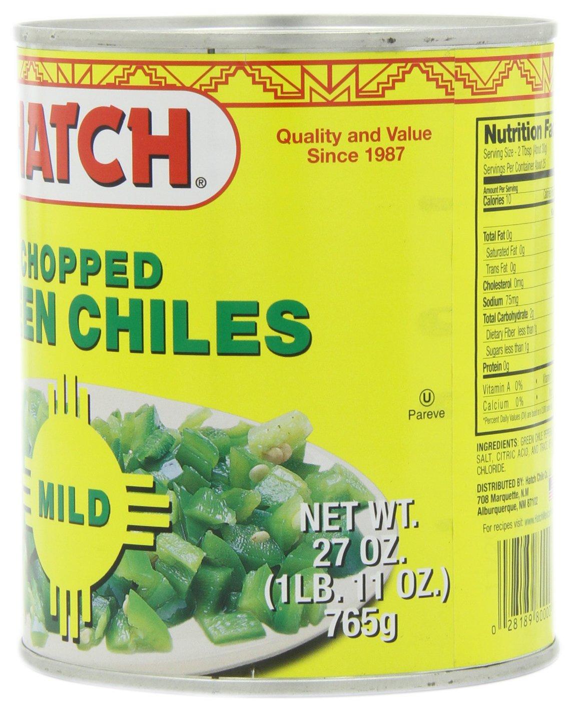 Hatch Hatch Mild Chopped Green Chile, 27-Ounce (Pack of 3)