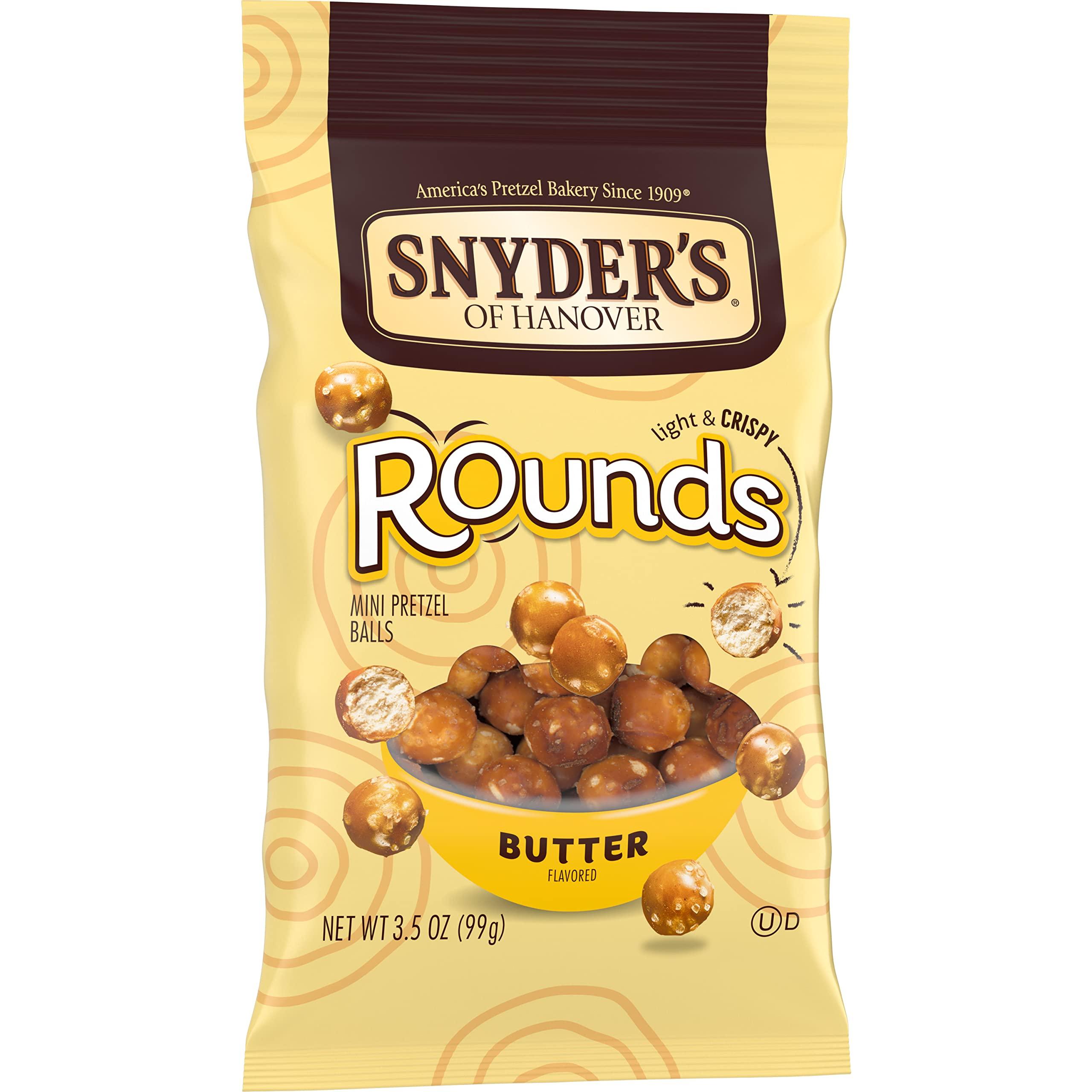 Snyder's of Hanover Snyder\'s of Hanover Pretzels, Butter Rounds, 3.5 Oz (Pack of 8)