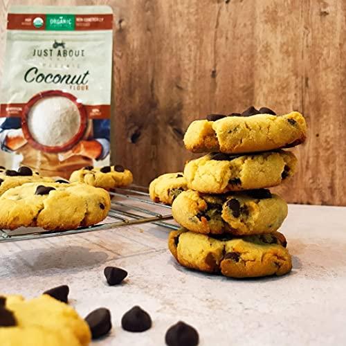 Just About Organic Coconut Flour 1 lb Gluten Free, Vegan, Plant Based, Non-GMO | Just About Foods