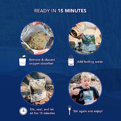 Backpacker's Pantry Backpacker's Pantry Three Cheese Mac & Cheese - Freeze Dried Backpacking & Camping Food - Emergency Food - 28 Grams of Protein, Vegetarian, 6 count