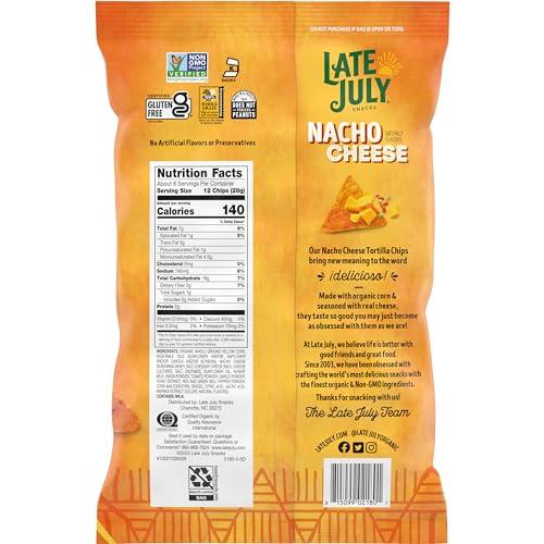 Late July Late July Snacks Nacho Cheese Tortilla Chips, 7.8 Oz