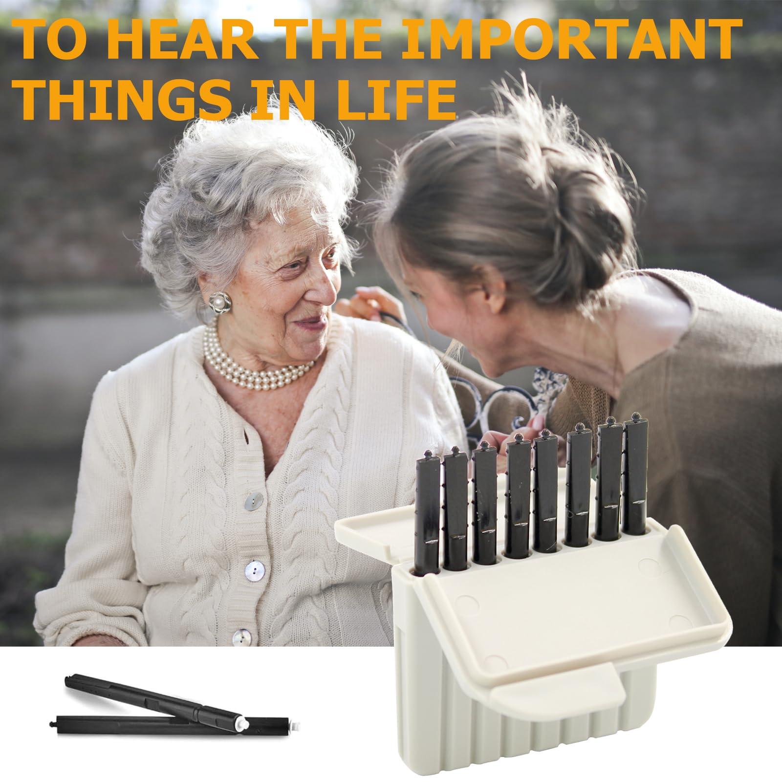 Phirunty (40 Pcs) Cerustop Wax Guard Filters for Hearing Aids Supplies, Hearing Aid Wax Filters Fit Resound, Phonak,Widex and Unitron, Hearing Aids Replacement Parts Cleaning Kit