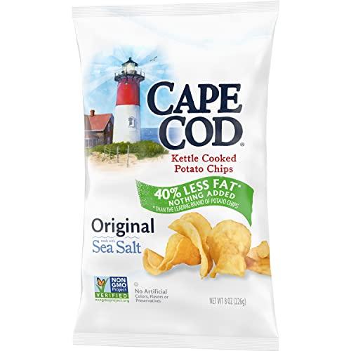 Cape Cod Cape Cod Potato Chips, Less Fat Original Kettle Chips, 8 Oz