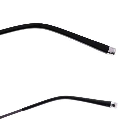 Jcerki Jcerki Gray Half Frame Business Bifocals Reading Glasses 2.00 Men Women Fashion Light Bifocals Reading Eyeglasses