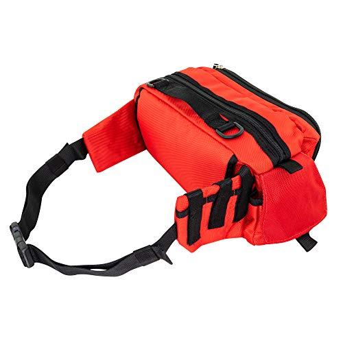 LINE2design LINE2design Deluxe Medical Fanny Pack Large - EMS Emergency First Aid Paramedic EMT First Responder - Portable Travel Size Medical Equipment Organizer Hip Bag with Multiple Internal Pockets - Red