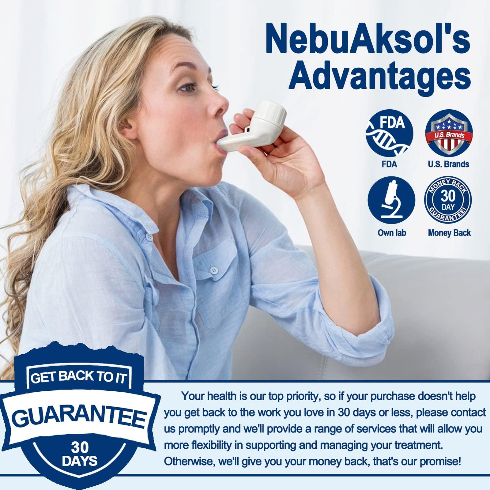 NebuAksol Lung Exerciser Device, Breathing Exercise Device for Lungs, Valve Mucus Removal Device, Mucus Clearance and Lung Expansion Device