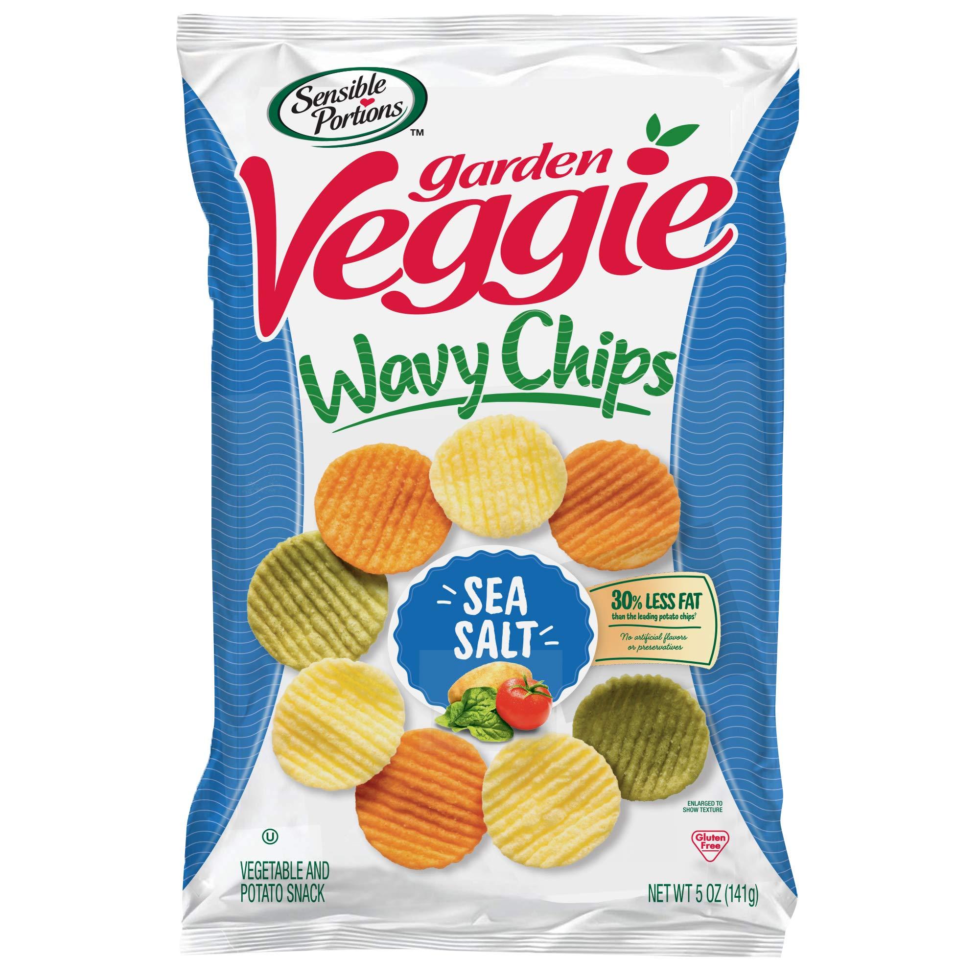 Sensible Portions Sensible Portions Sea Salt Garden Veggie Wavy Chips, 5 Ounce