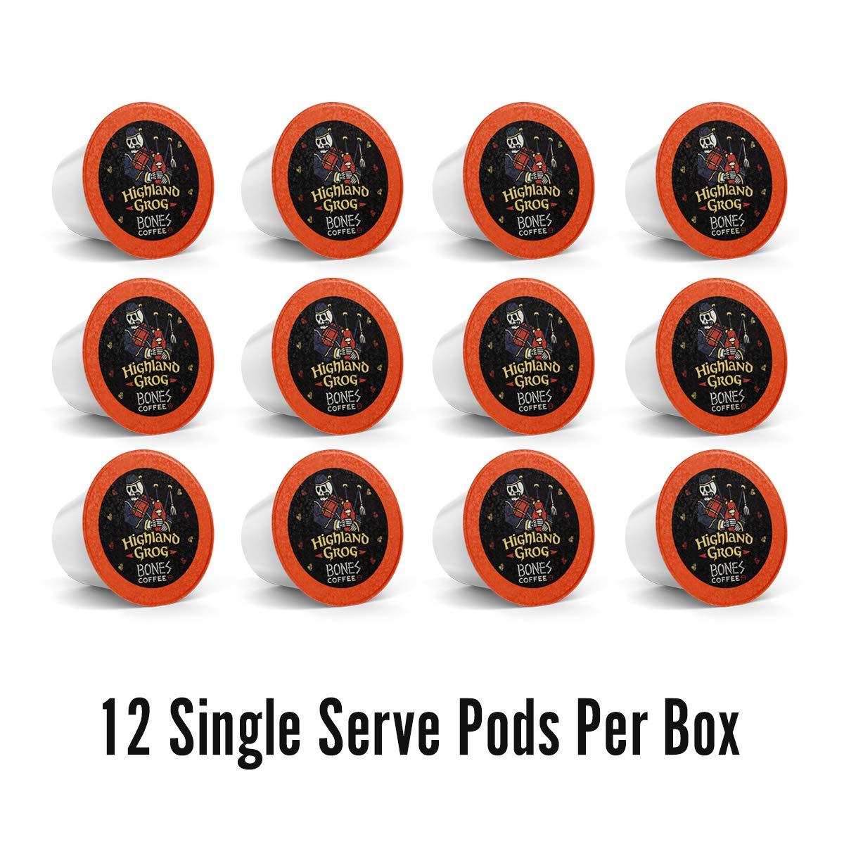 Bones Coffee Company Bones Coffee Company Highland Grog and Bananas Foster 12ct Single Serve Coffee Pods Bundle