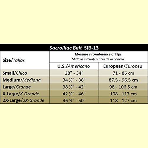 MAXAR Maxar Sacroiliac Joint Lower Back Pelvis Pain Relief Compression Support Belt, 2X-Large White