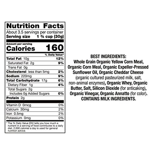 Annie's Homegrown Annie\'s Organic Cheddar Cheesy Smiles, Baked Corn Puffs, Gluten Free, 4 oz