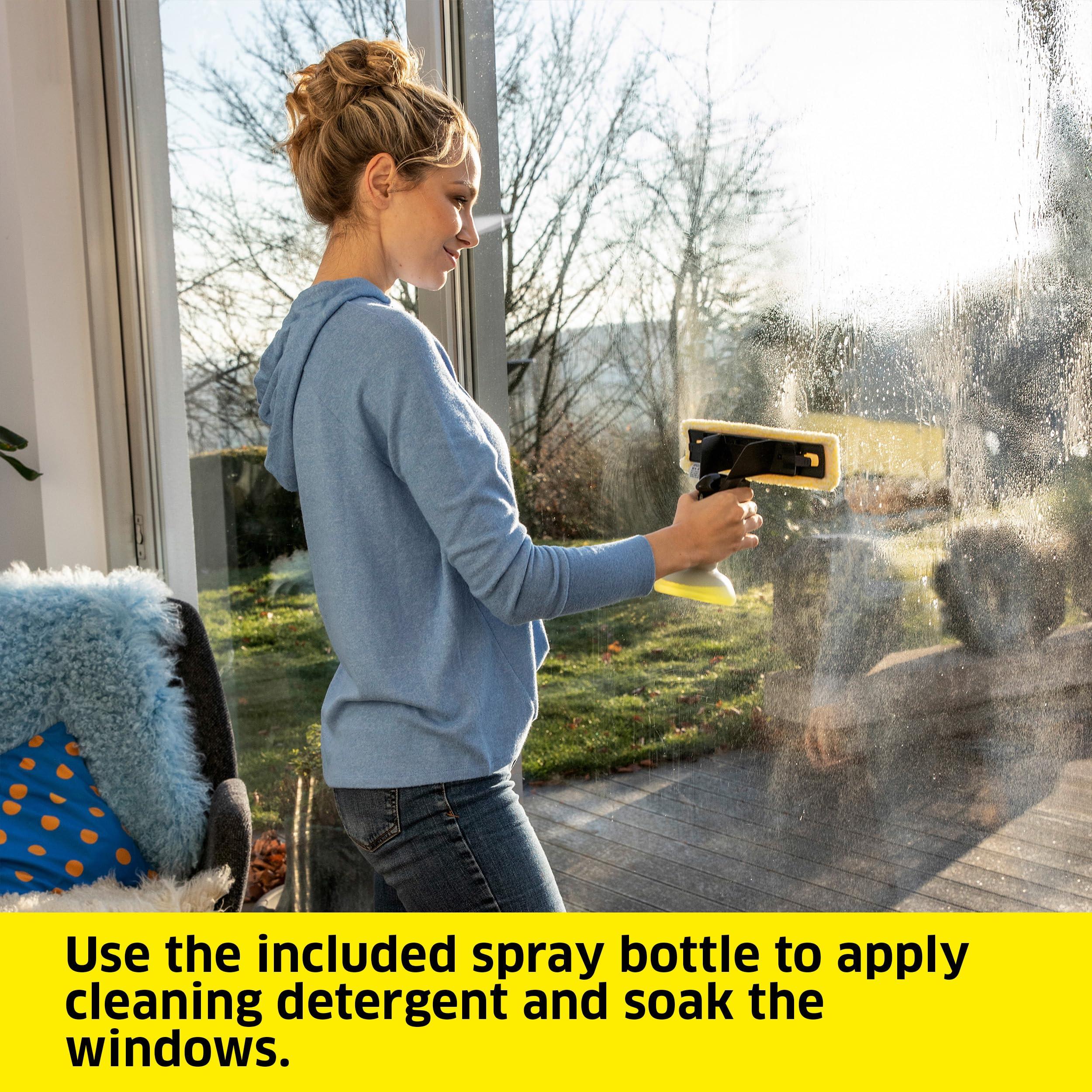 Karcher Krcher WV 6 Electric Window Vacuum Squeegee 11\" - Cleans Showers, Mirrors, Glass, and Countertops - Electric Squeegee