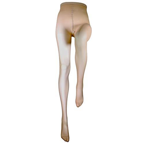Truform Truform Sheer Compression Pantyhose, 15-20 mmHg, Women's Shaping Tights, 20 Denier, Nude, Queen
