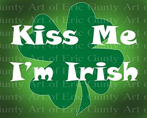 Art of Eric Gunty 1/2 Sheet - Irish Happy St. Patrick's Day - Edible Cake/Cupcake Party Topper - D22119