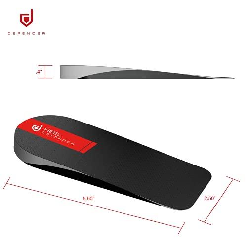 Heel Defender Achilles Tendonitis and Plantar Fasciitis Support Heel Cups - 0.4" Thick Sport Insoles for Men, Women and Children. Size Medium/Large (1 Pair)