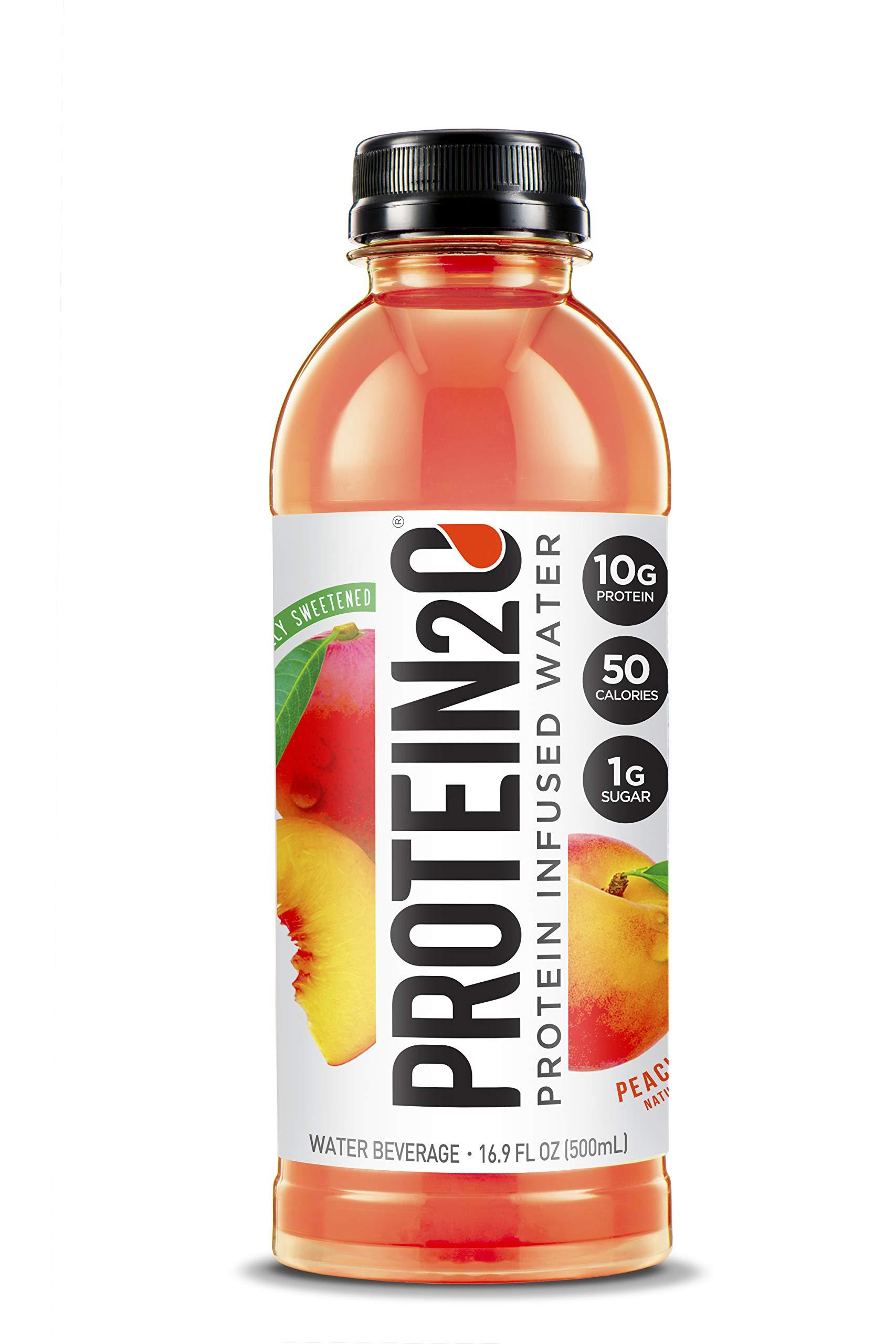 Protein2o Protein2o Whey Protein Isolate Infused Water Bundle (12 Pack) - Wild Cherry and Peach Mango Flavors