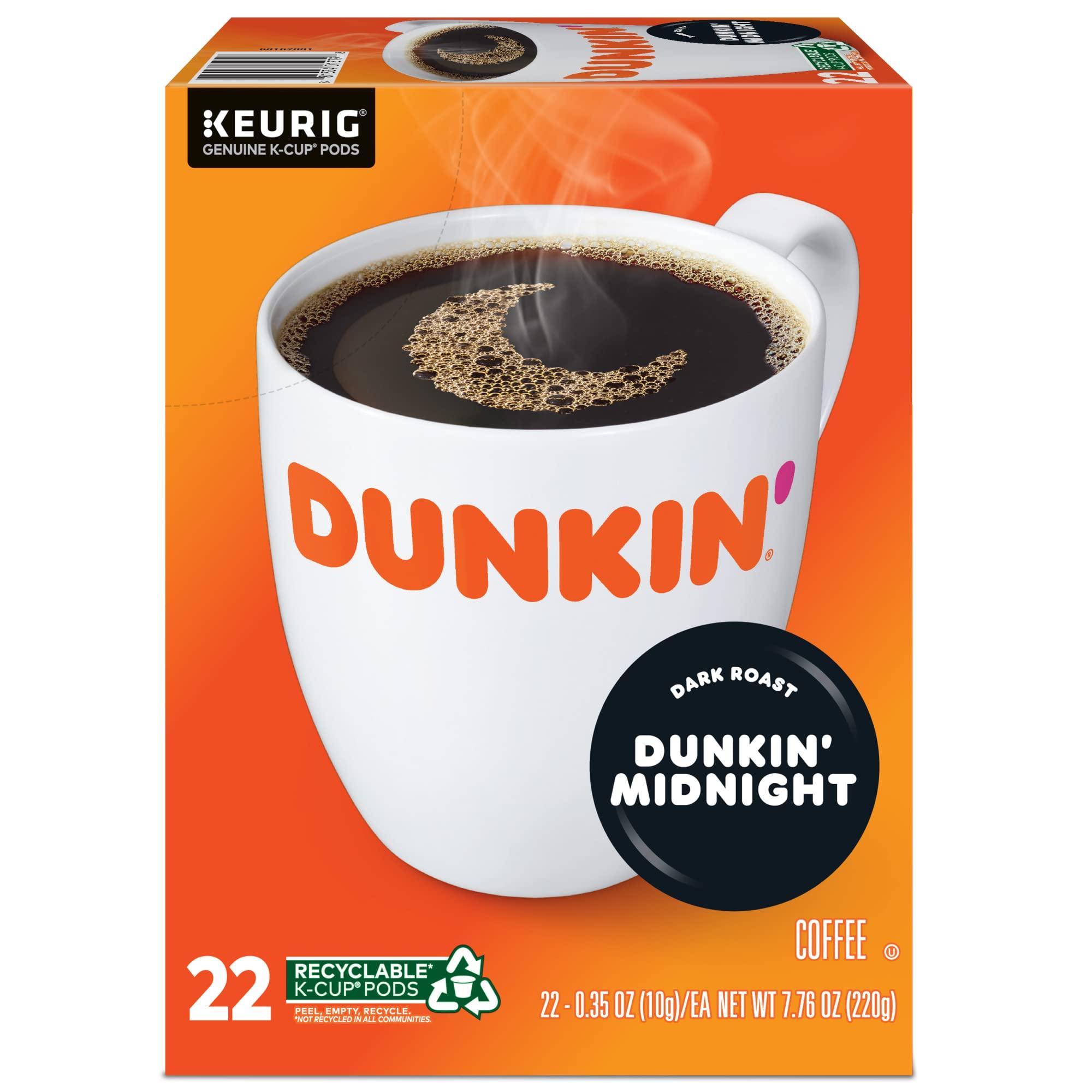 Dunkin' Donuts Dunkin' Donuts® Single-Serve Coffee K-Cup® Pods, Dark Roast, Case Of 88 K-Cup Pods